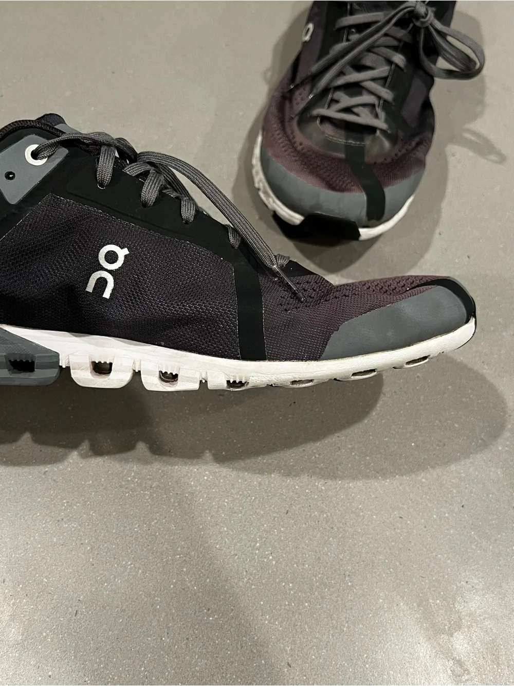 On Running Men’s Athletic Sneakers in Dark Gray and Black